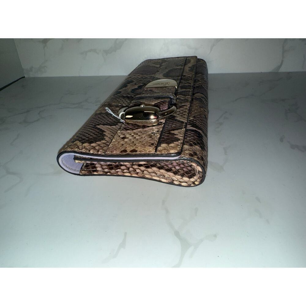 Gucci Python Continental Wallet with Horsebit Det… - image 9